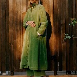 Rudy Jude Green Bean Corduroy Duster